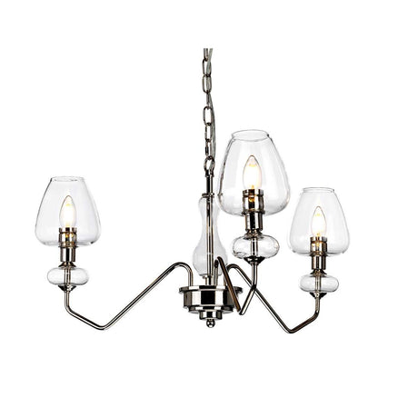 Elstead Lighting - DL-ARMAND3-PN - Elstead Lighting Pendant from the Armand range. Armand 3 Light Pendant - Polished Nickel Product Code = DL-ARMAND3-PN