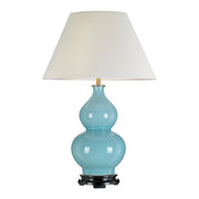 Elstead Lighting - DL-HARBIN-TL-DEB - Designer's Lightbox Table Lamp from the Harbin range. Harbin Gourd 1 Light Table Lamp with Tall Empire - Duck Egg Blue Product Code = DL-HARBIN-TL-DEB