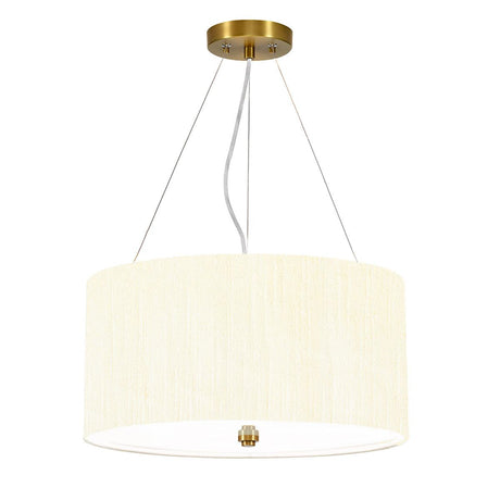 Elstead Lighting - DL-PEARCE18-3LT-IV-AB - Designer's Lightbox Pendant from the Pearce range. Pearce 18" Pendant with Aged Brass Ceiling Pan Product Code = DL-PEARCE18-3LT-IV-AB