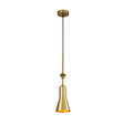 Elstead Lighting - ETOILE-P-S-AB - Elstead Lighting Pendant from the Etoile range. Etoile 1lt Small Pendant - Aged Brass and Gold Leaf Product Code = ETOILE-P-S-AB