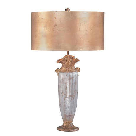 Elstead Lighting - FB-BIENVILLE-TL - Flambeau Table Lamp from the Bienville range. Bienville 1 Light Table Lamp - Silver/Gold Product Code = FB-BIENVILLE-TL