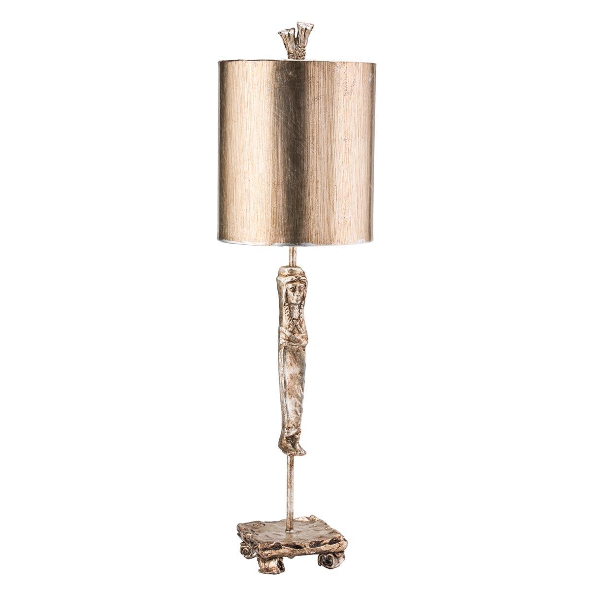 Elstead Lighting - FB-CARYATID-S - Flambeau Table Lamp from the Caryatid range. Caryatid 1 Light Table Lamp - Silver Product Code = FB-CARYATID-S