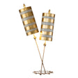 Elstead Lighting - FB-NETTLELUX-G-TL - Flambeau Table Lamp from the Nettle Luxe range. Nettle Luxe 2 Light Table Lamp - Gold Product Code = FB-NETTLELUX-G-TL