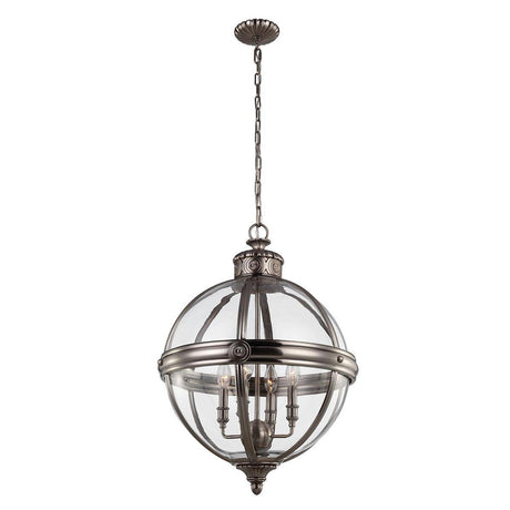 Elstead Lighting - FE-ADAMS-4P-ANL - Feiss Chandelier from the Adams range. Adams 4 Light Pendant Chandelier Product Code = FE-ADAMS-4P-ANL