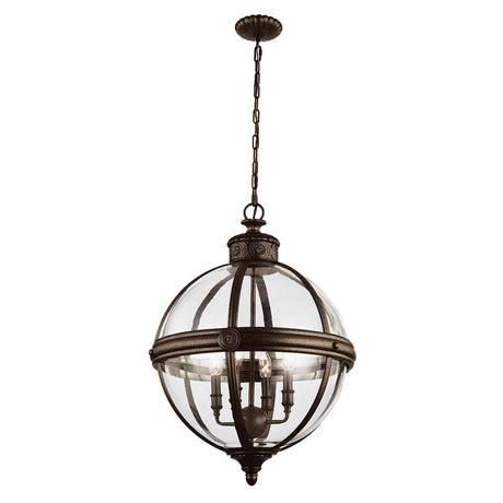 Elstead Lighting - FE-ADAMS-4P-BRZ - Feiss Chandelier from the Adams range. Adams 4 Light Pendant Chandelier Product Code = FE-ADAMS-4P-BRZ