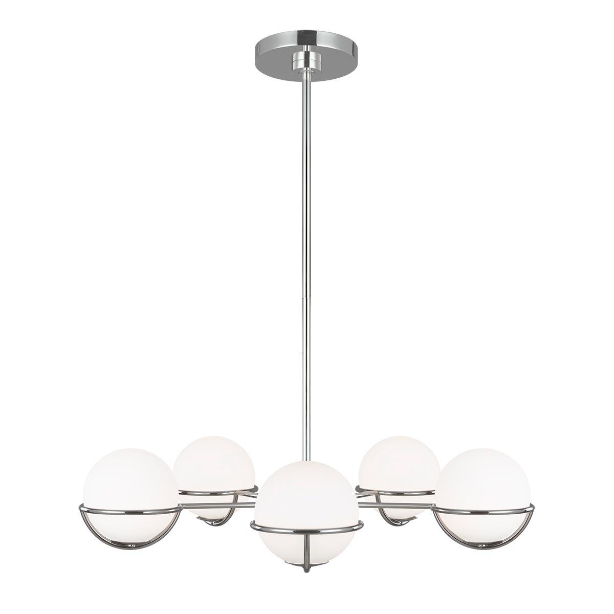 Elstead Lighting - FE-APOLLO5-PN - Feiss Chandelier from the Apollo range. Apollo 5 Light Chandelier Product Code = FE-APOLLO5-PN