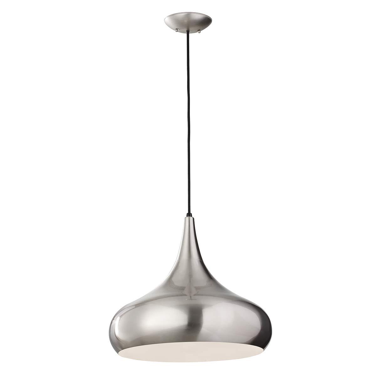 Elstead Lighting - FE-BESO-P-L-BS - Feiss Pendant from the Beso range. Beso 1 Light Large Pendant - Brushed Steel Product Code = FE-BESO-P-L-BS