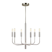 Elstead Lighting - FE-BRIANNA6-PN - Feiss Chandelier from the Brianna range. Brianna 6 lt Chandelier Product Code = FE-BRIANNA6-PN