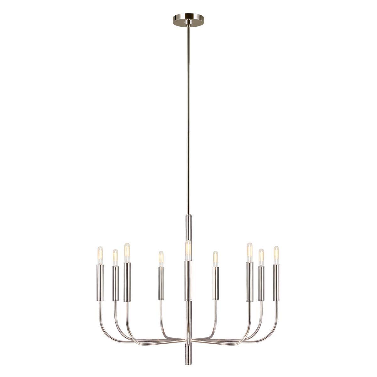 Elstead Lighting - FE-BRIANNA9-PN - Feiss Chandelier from the Brianna range. Brianna 9 Light Chandelier Product Code = FE-BRIANNA9-PN