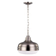 Elstead Lighting - FE-CADENCE-2P-BS - Feiss Pendant from the Cadence range. Cadence 2 Light Pendant - Polished Nickel/Brushed Steel Product Code = FE-CADENCE-2P-BS