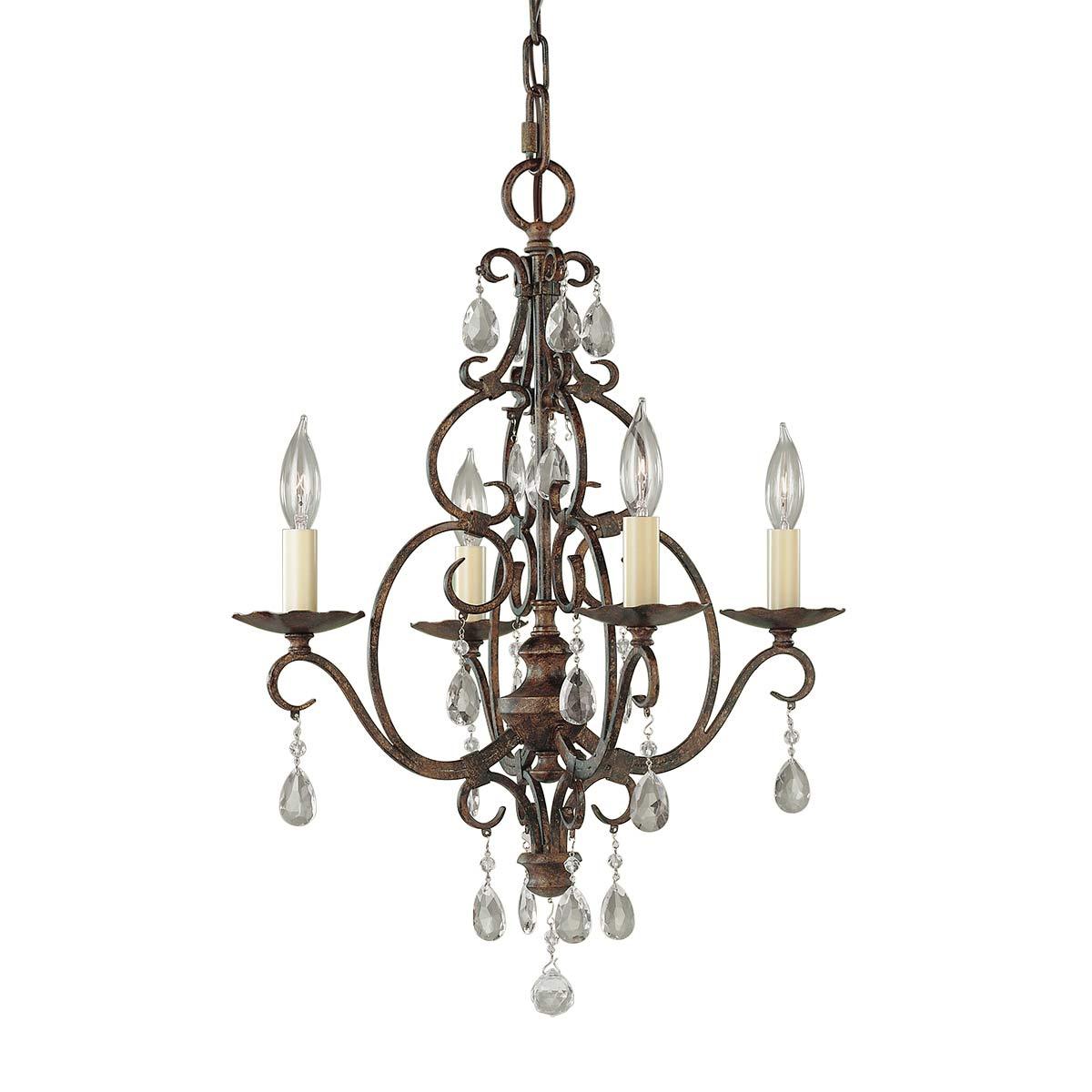 Elstead Lighting - FE-CHATEAU4 - Feiss Chandelier from the Chateau range. Chateau 4 Light Chandelier Product Code = FE-CHATEAU4