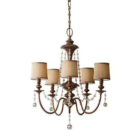 Elstead Lighting - FE-CLARISSA5 - Feiss Chandelier from the Clarissa range. Feiss Clarissa 5-Light Chandelier Product Code = FE-CLARISSA5