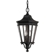 Elstead Lighting - FE-COTSLN8-M-BK - Feiss Outdoor Hanging from the Cotswold Lane range. Cotswold Lane 2 Light Medium Chain Lantern Product Code = FE-COTSLN8-M-BK