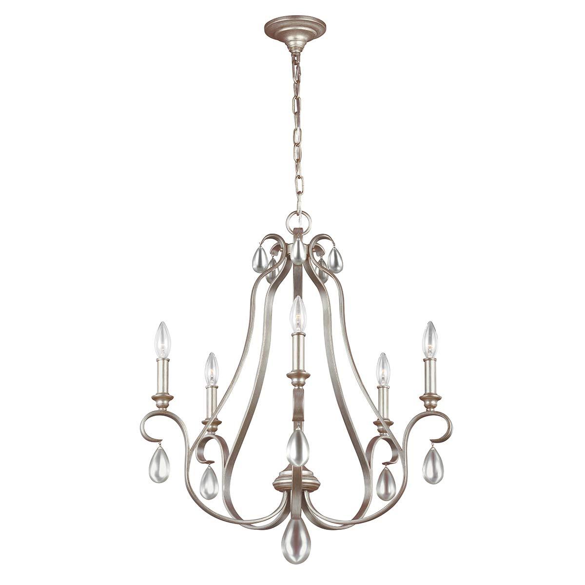 Elstead Lighting - FE-DEWITT5 - Feiss Chandelier from the DeWitt range. DeWitt 5 Light Chandelier Product Code = FE-DEWITT5