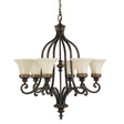 Elstead Lighting - FE-DRAWING-ROOM6 - Feiss Chandelier from the Drawing Room range. Drawing Room 6 Light Chandelier Product Code = FE-DRAWING-ROOM6