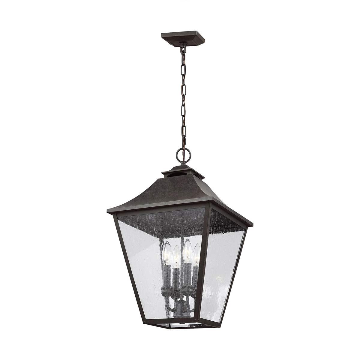 Elstead Lighting - FE-GALENA8-XL-SBL - Feiss Outdoor Hanging from the Galena range. Galena 4 Light Chain Lantern Product Code = FE-GALENA8-XL-SBL