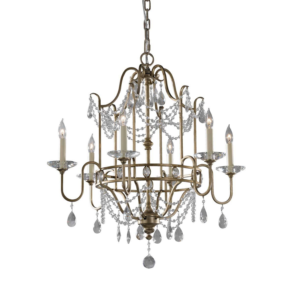 Elstead Lighting - FE-GIANNA6 - Feiss Chandelier from the Gianna range. Gianna 6 Light Chandelier Product Code = FE-GIANNA6