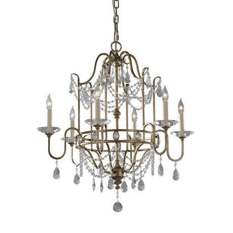 Elstead Lighting - FE-GIANNA6 - Feiss Chandelier from the Gianna range. Gianna 6 Light Chandelier Product Code = FE-GIANNA6