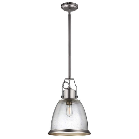 Elstead Lighting - FE-HOBSON-P-L-SN - Feiss Pendant from the Hobson range. Hobson 1 Light Large Pendant Satin Nickel Product Code = FE-HOBSON-P-L-SN