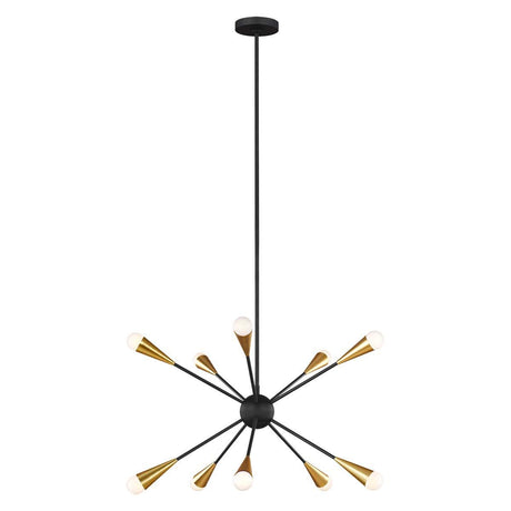 Elstead Lighting - FE-JAX10-MB - Feiss Chandelier from the Jax range. Jax 10 Light Chandelier Product Code = FE-JAX10-MB