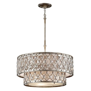 Elstead Lighting - FE-LUCIA-P-E-2TR - Feiss Chandelier from the Lucia range. Lucia 6 Light Chandelier Product Code = FE-LUCIA-P-E-2TR