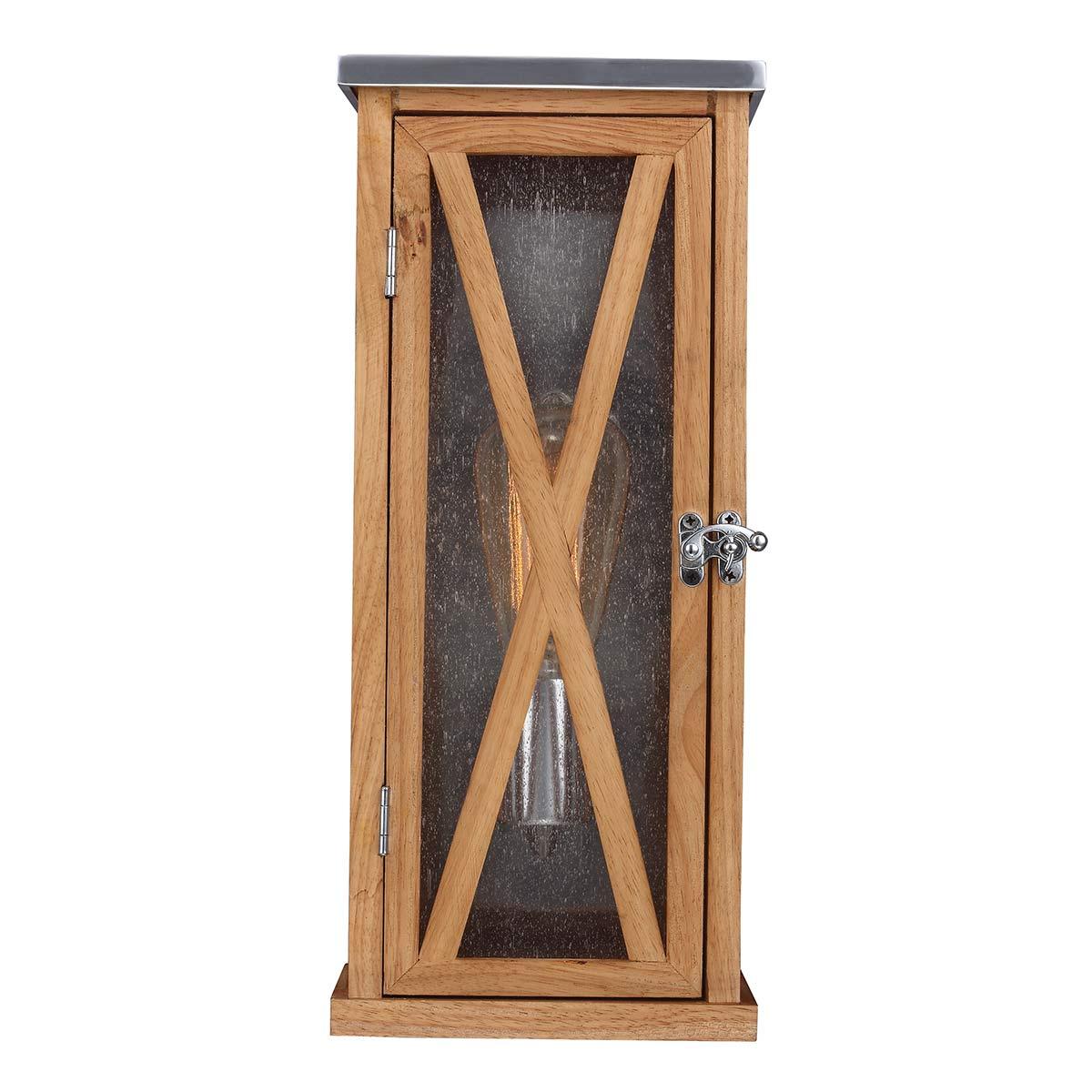 Elstead Lighting - FE-LUMIERE-S1OAK - Outdoor Wall Light