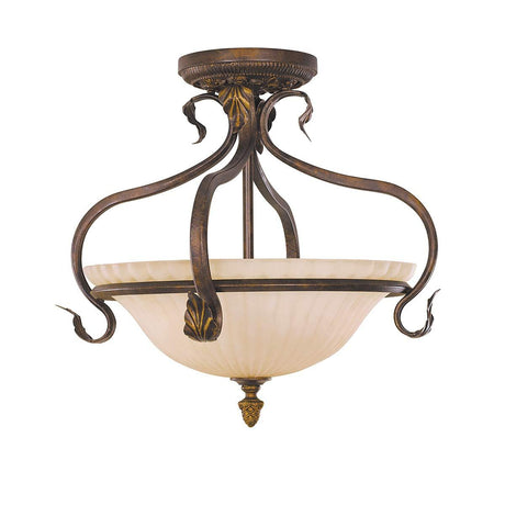 Elstead Lighting - FE-SONOMAVALLEY-SF - Feiss Ceiling Semi-Flush from the Sonoma Valley range. Sonoma Valley 3 Light Semi-Flush Product Code = FE-SONOMAVALLEY-SF