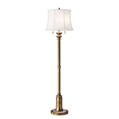 Elstead Lighting - FE-STATEROOM-FL-BB - Feiss Floor Lamp from the Stateroom range. Stateroom 2 Light Floor Lamp - Bali Brass Product Code = FE-STATEROOM-FL-BB