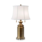 Elstead Lighting - FE-STATEROOM-TL-BB - Feiss Table Lamp from the Stateroom range. Stateroom 2 Light Table Lamp - Bali Brass Product Code = FE-STATEROOM-TL-BB