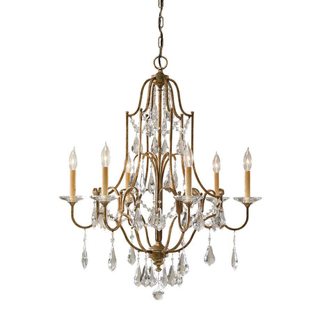 Elstead Lighting - FE-VALENTINA6 - Feiss Chandelier from the Valentina range. Valentina 6 Light Chandelier Product Code = FE-VALENTINA6