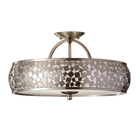 Elstead Lighting - FE-ZARA-SF - Feiss Ceiling Semi-Flush from the Zara range. Zara 3 Light Semi-Flush Product Code = FE-ZARA-SF