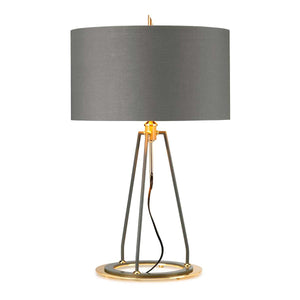 Elstead Lighting - FERRARA-TL-GPG - Elstead Lighting Table Lamp from the Ferrara range. Ferrara Table Lamp - Grey and Polished Gold Product Code = FERRARA-TL-GPG