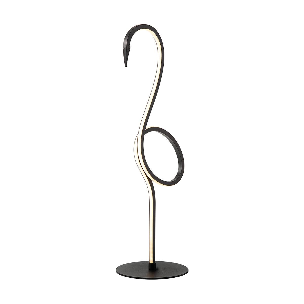 Elstead Lighting - FLAMINGO-TL-BLK - Elstead Lighting Table Lamp from the Flamingo range. Flamingo LED Table Lamp - Black Product Code = FLAMINGO-TL-BLK