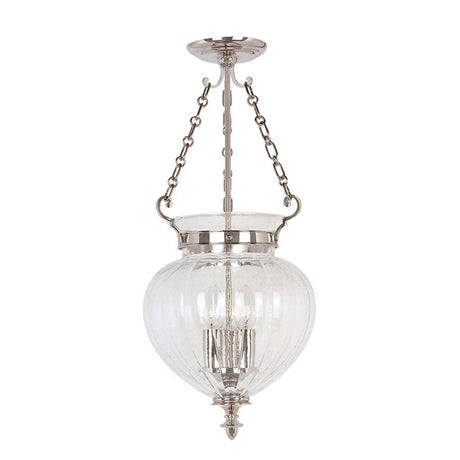 Elstead Lighting - FP-P-M-POL-NCKL - Elstead Lighting Pendant from the Finsbury Park range. Finsbury Park 3 Light Medium Pendant Product Code = FP-P-M-POL-NCKL