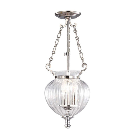 Elstead Lighting - FP-P-S-POL-NCKL - Elstead Lighting Pendant from the Finsbury Park range. Finsbury Park 3 Light small Pendant Product Code = FP-P-S-POL-NCKL