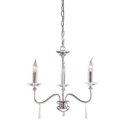 Elstead Lighting - FP3-POL-NICKEL - Elstead Lighting Chandelier from the Finsbury Park range. Finsbury Park 3 Light Chandelier Product Code = FP3-POL-NICKEL