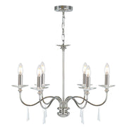 Elstead Lighting - FP6-POL-NICKEL - Elstead Lighting Chandelier from the Finsbury Park range. Finsbury Park 6 Light Chandelier Product Code = FP6-POL-NICKEL