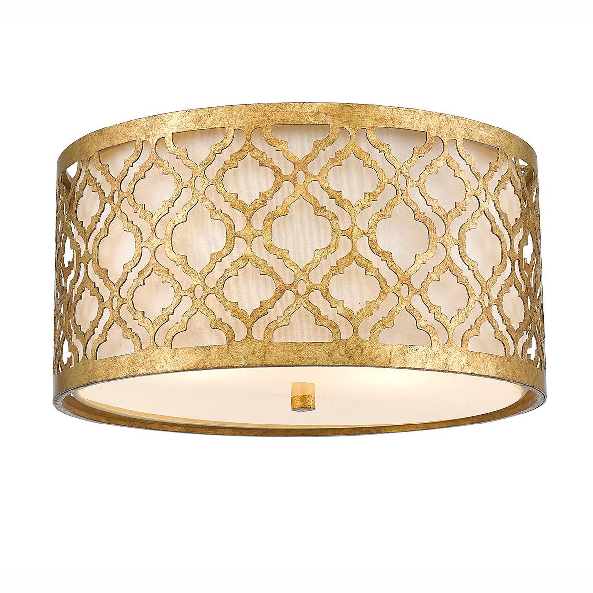 Elstead Lighting - GN-ARABELLA-F - Gilded Nola Ceiling Flush from the Arabella range. Arabella 2 Light Flush Product Code = GN-ARABELLA-F