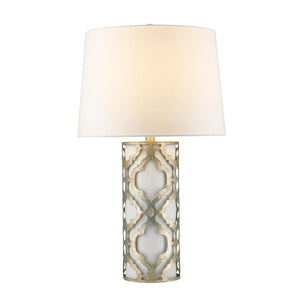 Elstead Lighting - GN-ARABELLA-TL-S - Gilded Nola Table Lamp from the Arabella range. Arabella 1 Light Table Lamp - Distressed Silver Product Code = GN-ARABELLA-TL-S