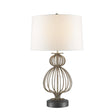 Elstead Lighting - GN-LAFITTE-TL-SV - Gilded Nola Table Lamp from the Lafitte range. Lafitte 1 Light Table Lamp - Distressed Silver Product Code = GN-LAFITTE-TL-SV