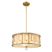 Elstead Lighting - GN-LEMURIA-P-L - Gilded Nola Pendant from the Lemuria range. Lemuria 3 Light Duo-Mount Large Pendant Product Code = GN-LEMURIA-P-L