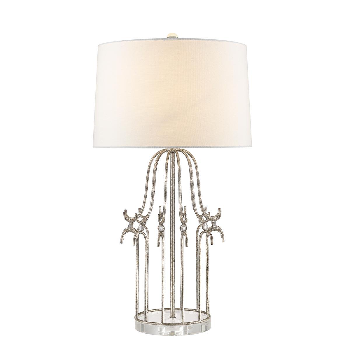 Elstead Lighting - GN-STELLA-TL-SV - Gilded Nola Table Lamp from the Stella range. Stella 1 Light Table Lamp - Distressed Silver Product Code = GN-STELLA-TL-SV