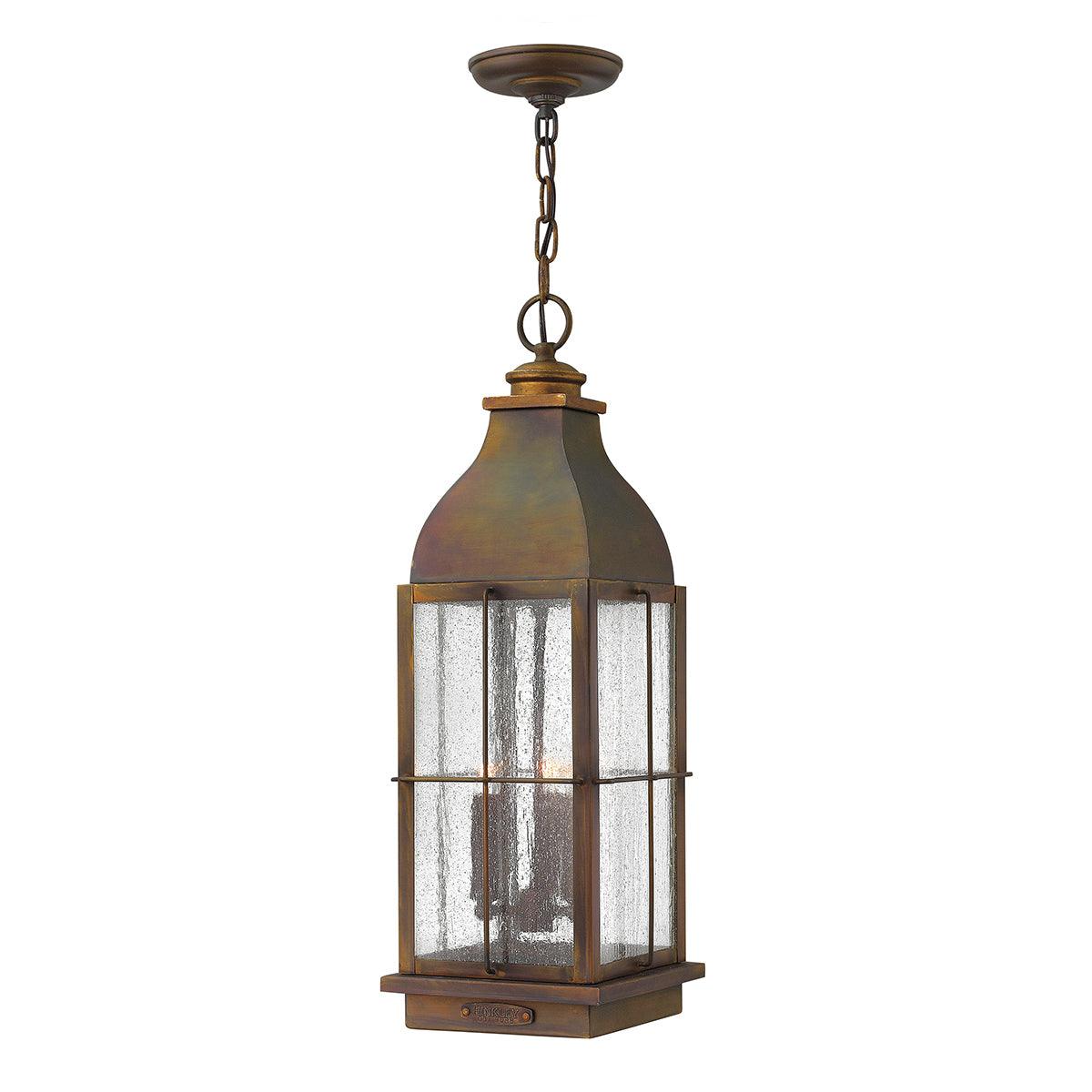 Elstead Lighting - HK-BINGHAM8 - Hinkley Outdoor Hanging from the Bingham range. Bingham 3 Light Large Chain Lantern Product Code = HK-BINGHAM8