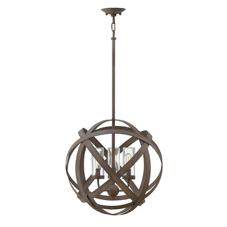 Elstead Lighting - HK-CARSON-3P - Hinkley Chandelier from the Carson range. Carson 3 Light Outdoor Chandelier Product Code = HK-CARSON-3P