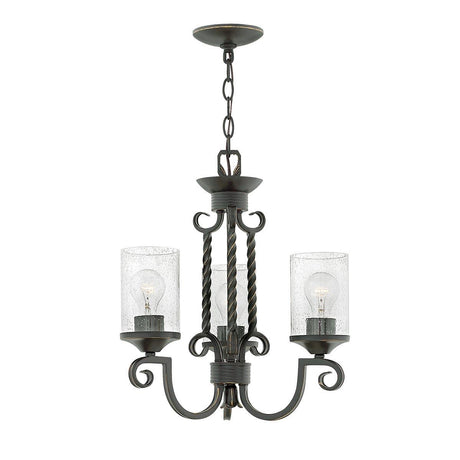 Elstead Lighting - HK-CASA3 - Hinkley Chandelier from the Casa range. Casa 3 Light Chandelier Product Code = HK-CASA3