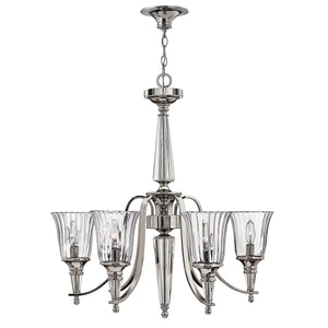 Elstead Lighting - HK-CHANDON6 - Hinkley Chandelier from the Chandon range. Chandon 6 Light Chandelier Product Code = HK-CHANDON6