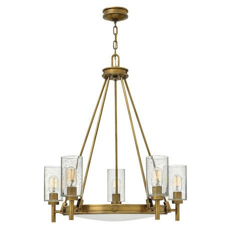 Elstead Lighting - HK-COLLIER5 - Hinkley Chandelier from the Collier range. Collier 5 Light Chandelier Product Code = HK-COLLIER5