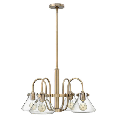 Elstead Lighting - HK-CONGRESS4-A-BC - Hinkley Chandelier from the Congress range. Congress 4 Light Clear Glass Chandelier Product Code = HK-CONGRESS4-A-BC