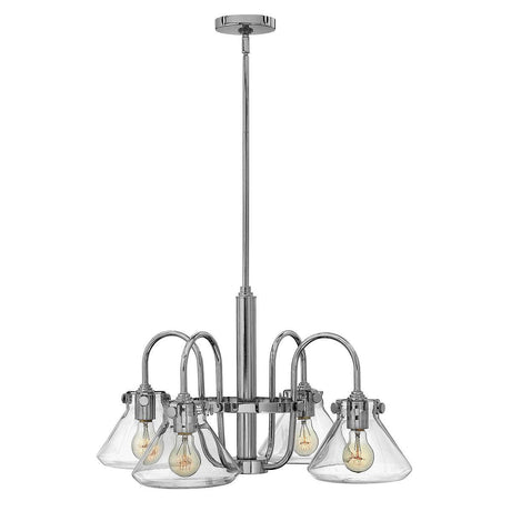 Elstead Lighting - HK-CONGRESS4-A-CM - Hinkley Chandelier from the Congress range. Congress 4 Light Clear Glass Chandelier Product Code = HK-CONGRESS4-A-CM