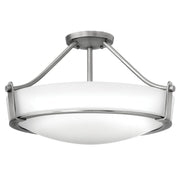 Elstead Lighting - HK-HATHAWAY-SFMN - Hinkley Ceiling Semi-Flush from the Hathaway range. Hathaway 3 Light Medium Semi-flush - Antique Nickel Product Code = HK-HATHAWAY-SFMN